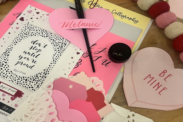 Valentine's/Galentine's Modern Calligraphy at Frunchroom Collective