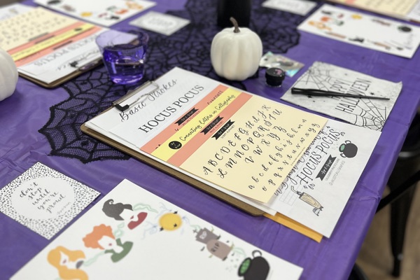 Modern Calligraphy for Beginners and Pumpkin Lettering at The Hive Coworking Studio