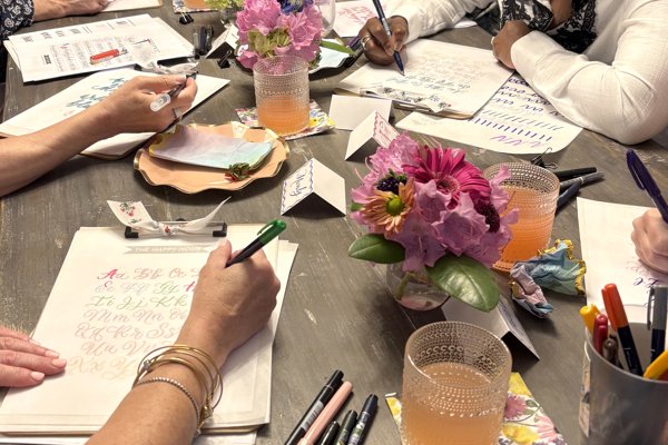 Brush Lettering & Curse Words at Kings Scribe, Chappaqua