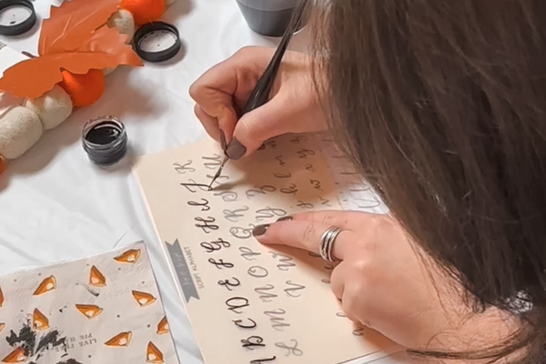 Modern Calligraphy for Beginners at West Bank Cafe