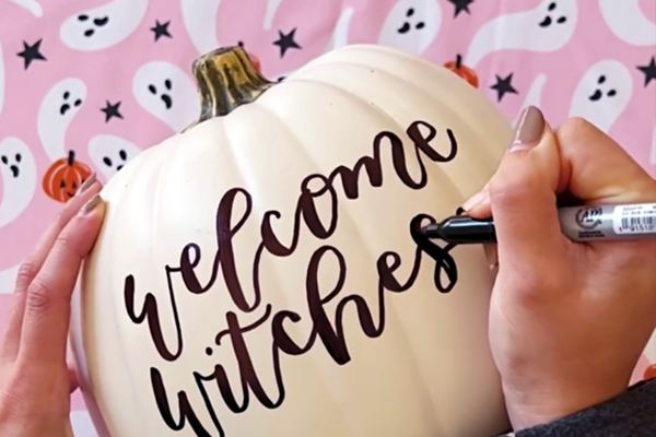 Modern Calligraphy & Pumpkin Lettering at Folklore Coffee