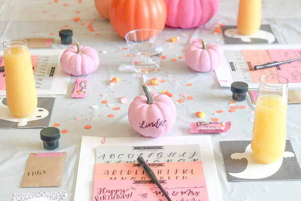 Modern Calligraphy & Pumpkin Lettering for Beginners @ Devil's Canyon Brewing!