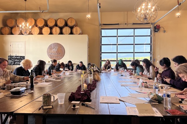 Modern Calligraphy for Beginners at McGrail Vineyards and Winery in Livermore