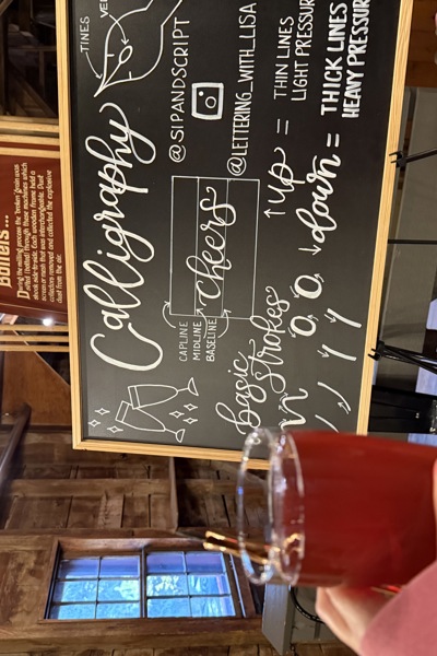 Modern Calligraphy and Place Card Lettering for Beginners at Rising Storm Brewing at the Mill