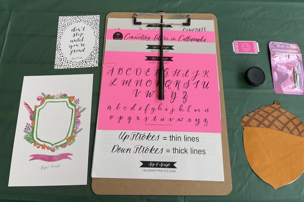 Modern Calligraphy and Place Card Lettering for Beginners at 11th Hour Brewing Co.