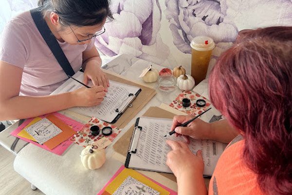 Modern Calligraphy & Pumpkin Lettering for Beginners at Always Yours Bakery Cafe