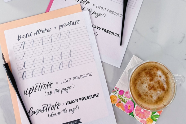 Modern Calligraphy for Beginners at Sweetwaters Coffee & Tea