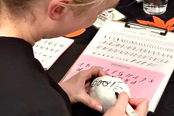 Modern Calligraphy & Pumpkin Lettering for Beginners at Barrel & Heritage, Naperville