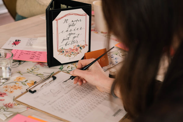A Dark Romance: Modern Calligraphy for Beginners at Vero Wine Bar