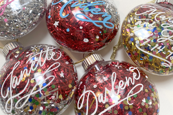 Modern Calligraphy & Ornament Lettering at Italian Oven, Yonkers NY