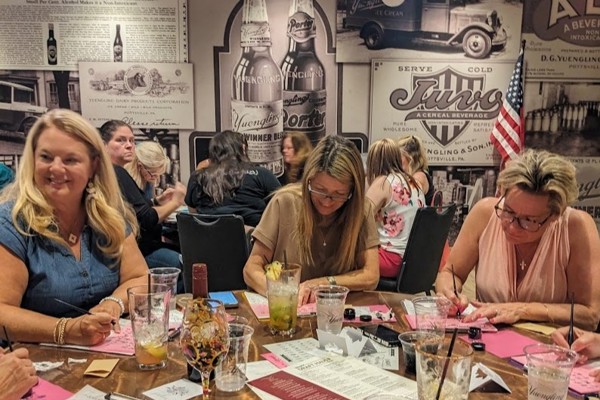 Holiday Modern Calligraphy for Beginners at Yuengling Draft Haus