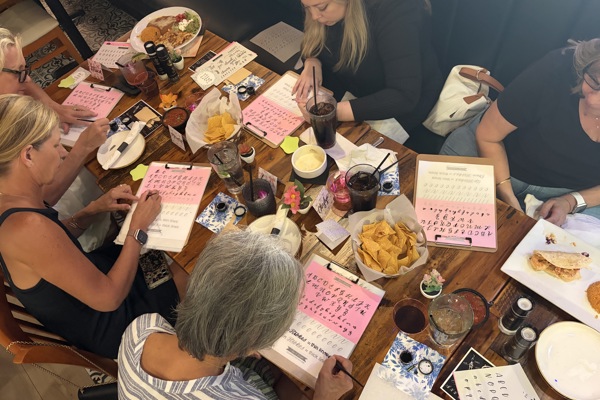 Modern Calligraphy for Beginners at Uplift Coffee--Massachusetts Street